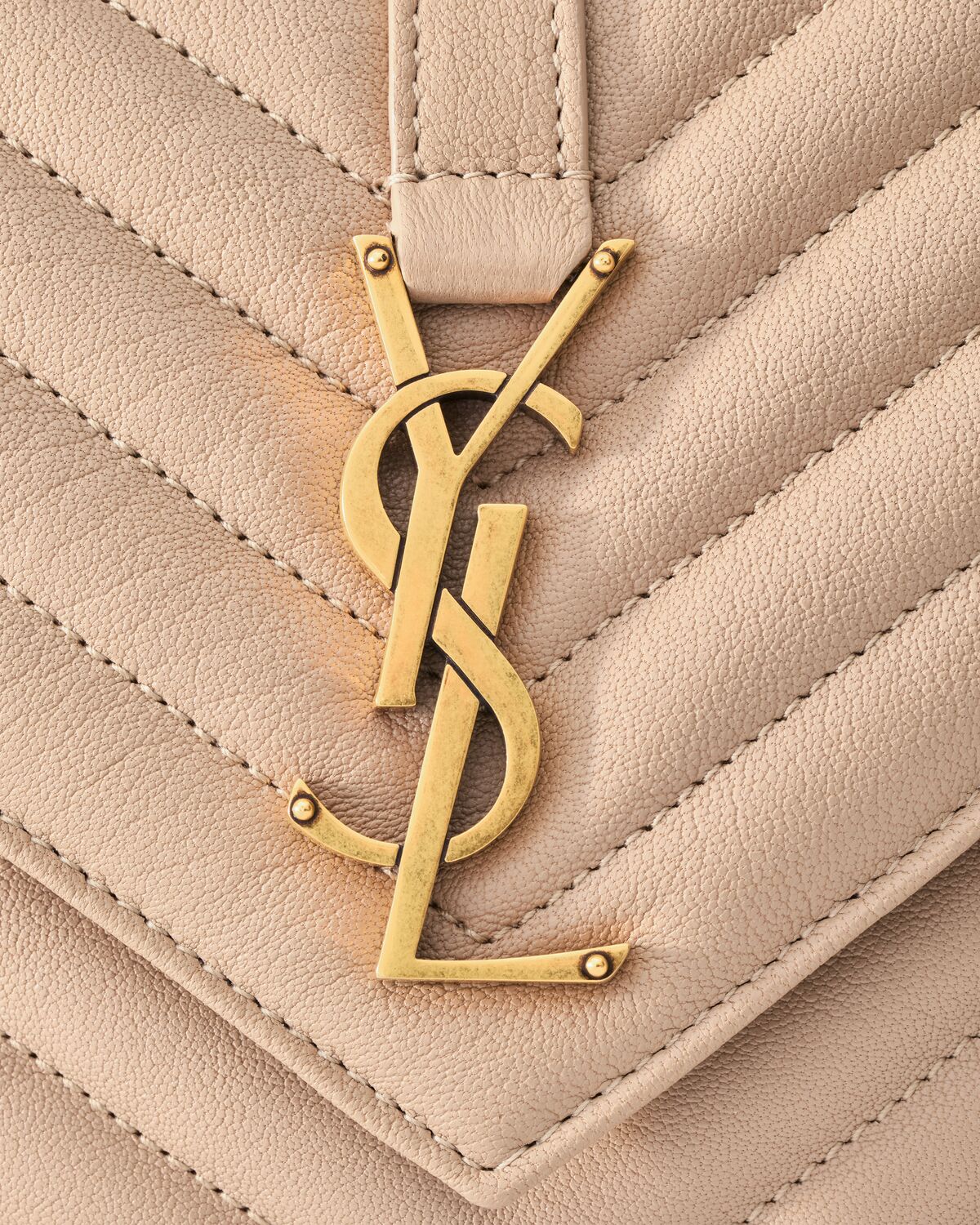 YSL College Medium in Quilted Leather - Image 7